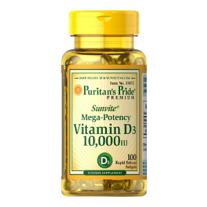 Puritan's Pride Vitamin D3 10.000 IU supplement