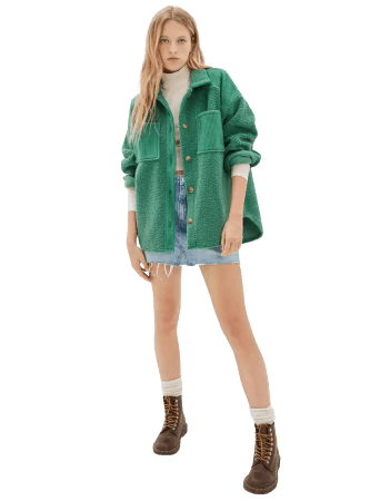 American Eagle clothing worn by a model girl