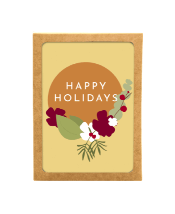 Holiday card made of Chlorine free paper