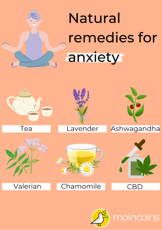 natural remedies for anxiety infographics